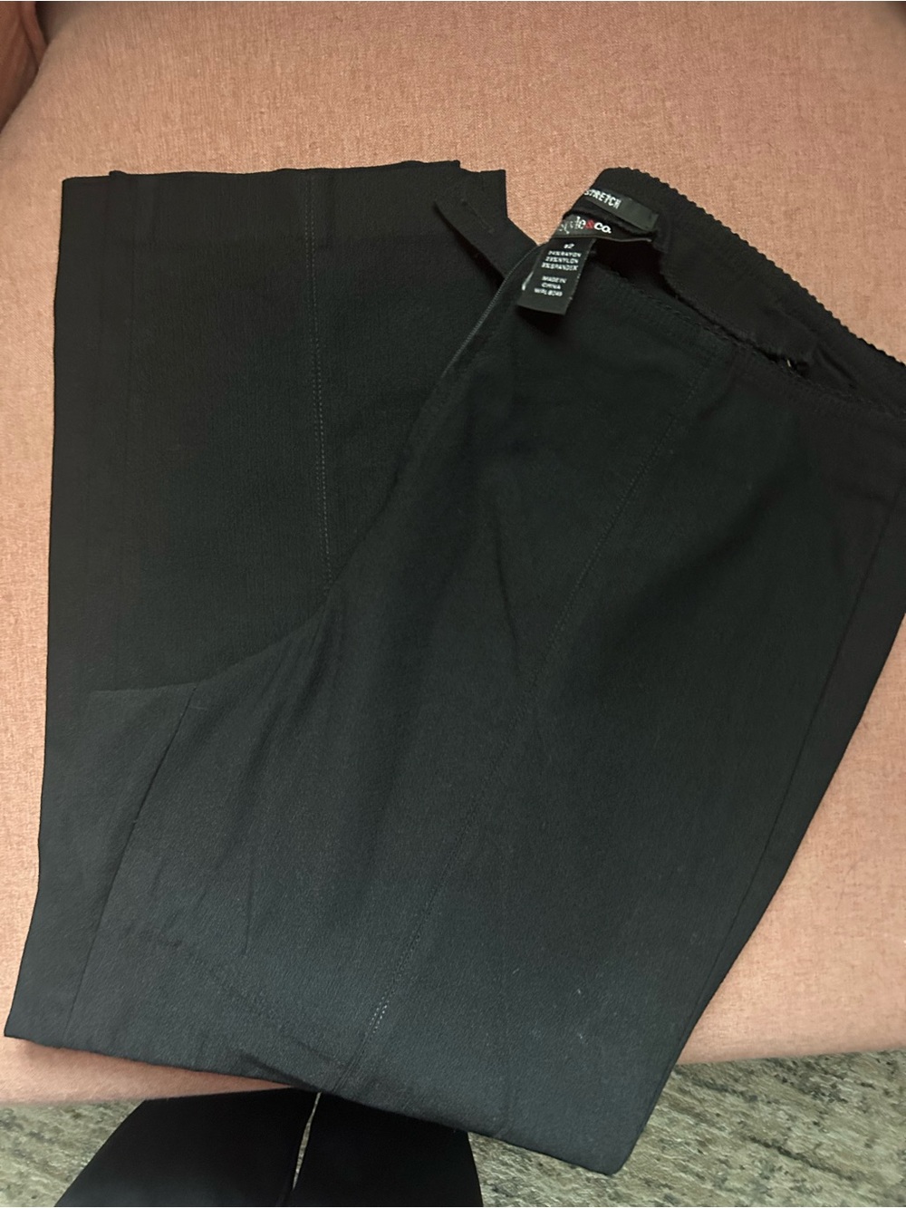 Black Stretch Style & Co capris